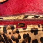 Dolce & Gabbana Authentic  Sicily Burgundy Leather Tote Photo 6