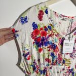 Somedays Lovin  Dress M Cream Floral NWT Button Down Front Slit Maxi Boho Concert Photo 3