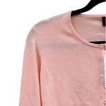 Bardot Amanda Crop Cardi Button Down Front Peach Ribbed Knit NWT Medium Photo 2