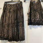 Francesca’s Two Piece Lace Skirt & Top‎ Black Photo 0