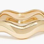 J.Crew  Gold Wavy Bangle Bracelet Photo 0