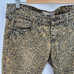 Free People Jeans Women 29 Brown Blue Floral Print Denim Cotton Blend Skinny Photo 3