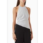 Reformation Reese Black White Polka Dot Top New! Photo 12