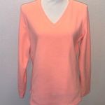 Tek Gear bright orange fleece v-neck sweater Photo 0