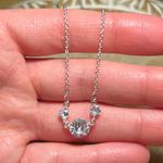 LC Lauren Conrad Cubic Zirconia Tri-Stone Short Necklace Photo 12