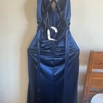 Dark Blue Long Dress Size M Photo 3