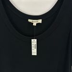 Madewell  Mixed Poplin Scoopneck Maxi Dress Cotton A Line Minimalist Black M NWT Photo 8