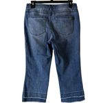 Democracy  Ab solution Mid-Rise Kick Flare Jeans Double Layer Fray Hem Sz 14P Photo 1