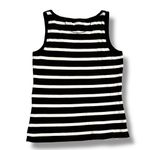 Ralph Lauren Sport Women’s Blue & White Striped Ribbed Fitted Tank Top Size Photo 1