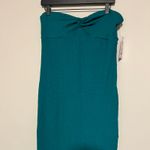 Wild Fable  Women's Dark Teal Strapless Knit Midi Bodycon Dress - Large - NWT Photo 10