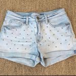 Bullhead Denim Co Jean Shorts "High Rise Short Short" Light Blue with Rivets-3 Photo 0