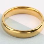 Gorgeous Simple Gold Scratch Resistant 6mm Band Size 7 Photo 0