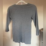 Satva  Essentials Organic Cotton Long Sleeve Gray Top - XS Photo 2