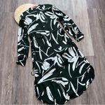 Hugo Boss  Dibanora Belted‎ Midi Dress abstract tropical print Photo 9