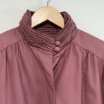 London Fog Vintage  Womens Trench Overcoat Sz 10R Pockets Mauve Lined Photo 2