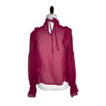 Bleuh Ciel 𝅺 Ruffle Dot Blouse Top Photo 3