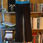 Alo Yoga  Black Leggings with Blue Waistband Photo 5