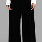 Norma Kamali  NWT Wide-Leg High-Waist Velvet Pants Size XL Photo 0