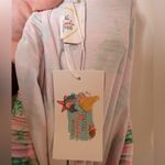 Brand New Coastal Mermaid Pajama Pants Holiday Christmas Trees Pink Bows size L Size L Photo 6