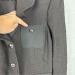 St. John Exclusive Chocolate Brown Utility Knit Jacket Size 8 Photo 4