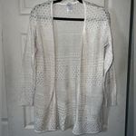 Time And Tru Women’s Open-Knit Lightweight Cardigan - Cream Photo 0