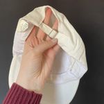 White Adjustable Cotton Baseball Cap With Embroidered Duck Design one size Photo 2