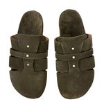 Free People Mule Clogs Sunday Season Khaki Green Slip On Women’s 36 USA 6 Photo 2