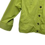 Ruby Rd Women Jacket 12P Green Embellished Neck Stretch Blazer Artsy Beaded Photo 4
