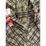 Line and Dot Line and‎ dot Plaid Mini Dress Women Medium Puff Sleeve Tie Back fall preppy NWT Photo 5