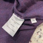 Brunella Gori Purple 100% Extra Fine Merino Wool V Neck Sweater XL Made in Italy Photo 4