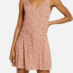 BP NWT  by Nordstrom Button Front Allison Dress in Tan Pink Floral - 3X Photo 0