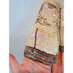 Vintage 80s Silk Sequin Pink Cocktail Dress Medium Fit Knee Length Sparkle Shine Size 6 Photo 5