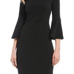 Calvin Klein Peplum Half Sleeve Sheath Dress, Black, Size 2, EUC Photo 3