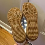 Adidas  Samba White and Light Blue Sneakers Photo 1