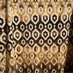 Cato  Womens Maxi Skirt Sz Large High-Low‎ Hem Geometric Brown Tan Stretch Earthy Photo 2