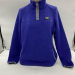 L. L. Bean Sweater Fleece Pullover Purple Size Small Photo 2