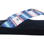 Tommy Hilfiger  Colorful Striped Flip Flops Size 9 Red and Blue Preppy Flip Flops Photo 0