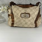 Kathy Van Zeeland Kathy Van Zealand Brown & Cream Satchel Bag Photo 1