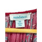 Sundance Red Floral Print Peasant Blouse XS Boho Tassel Top Long Sleeve Photo 2