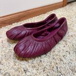 Free People  Cara Ballet Flats Leather Wild Mulberry Photo 1