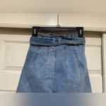 We The Free  East of Eden Paper Bag High Waist Jean Mini Skirt Size 24 Photo 7