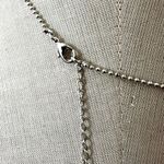 Chunky Pewter Heart Pendant Necklace Photo 4