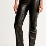 Abercrombie & Fitch Vegan Leather 90s Straight Pant - Size 16. Photo 3