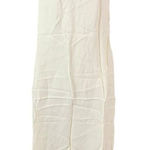 Jessica McClintock  Cream Slip Midi Dress Spaghetti Strap Small Slit Large Photo 0