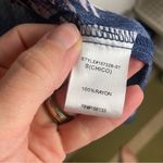 Pink Clover  Size Small Maples Open Front Floral Kimono Cardigan Navy Blue Swim Photo 5