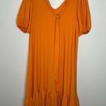 Gibson Latimer  orange oversized dress tie back Photo 3
