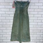 Diesel NWT D-Mary Rhinestone Embellished Strapless Green Midi Dress Size S Photo 4