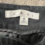 CAbi  Style 413 Womens Black Cotton Pique Cropped‎ Capri Pants Size 6 Photo 5