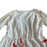 Antica Sartoria White Bohemian Tropical Print Dress Swimsuit Cover Up Size Small Photo 8