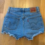 Levi's Levi’s 501 Cutoffs Denim Shorts Medium Wash Frayed Edge 26 Photo 3